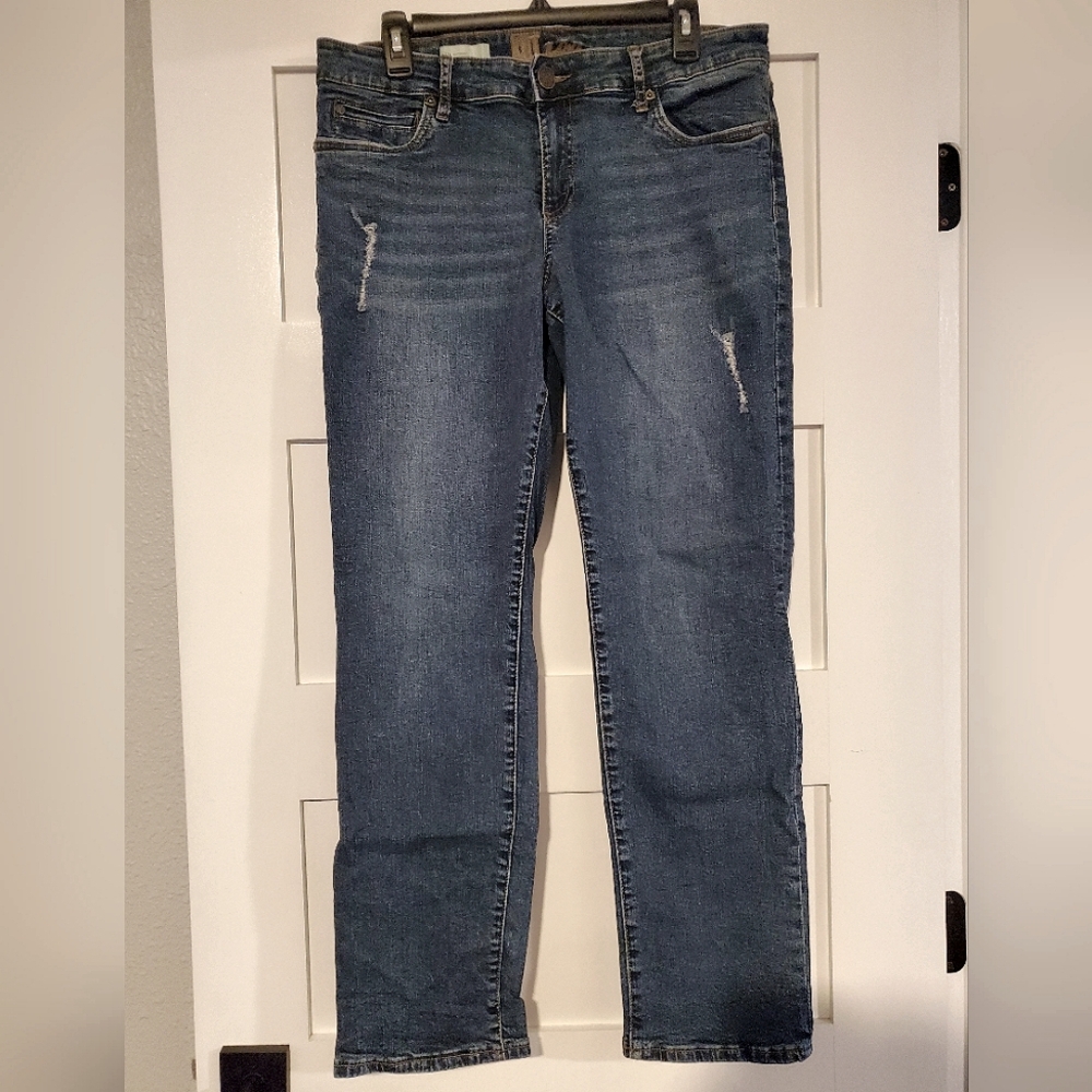 EUC Kut from the Kloth Katy Boyfriend Distressed Jeans 14